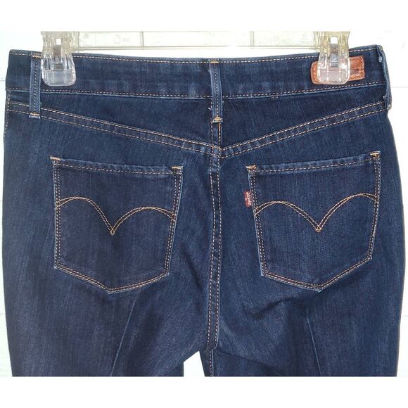 LEVI'S 28 Demi Curve Jeans Womens 28 x 32 Classic Rise Slim Fit Blue SEE ACTUAL - Picture 3 of 13